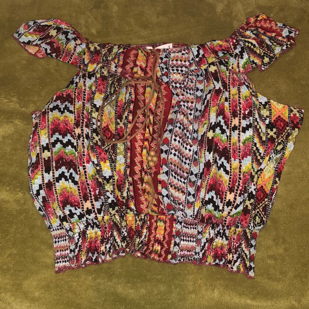 Printed crop top